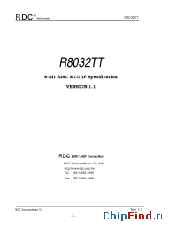 Datasheet 8032TT manufacturer RDC