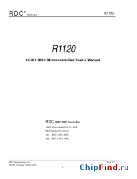 Datasheet R1120 manufacturer RDC