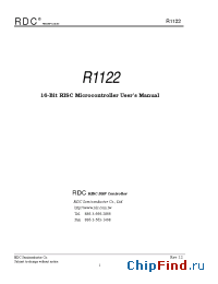 Datasheet R1122 manufacturer RDC