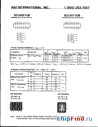 Datasheet SCL4001UBS manufacturer R&E