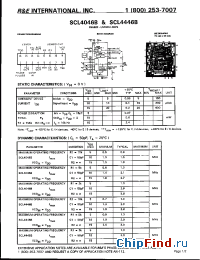 Datasheet SCL4446BC manufacturer R&E