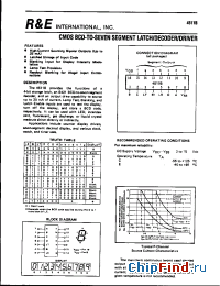 Datasheet SCL4511BE manufacturer R&E