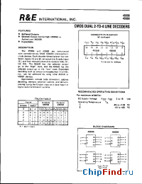 Datasheet SCL4555BE manufacturer R&E