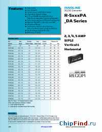Datasheet R-521.2DA manufacturer Recom