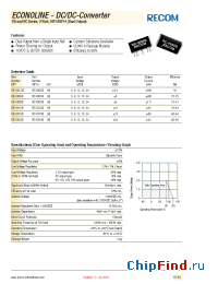Datasheet RD-XX05D manufacturer Recom
