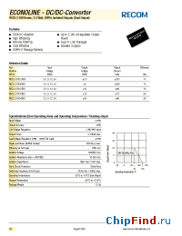 Datasheet REC2.2-0515DUI manufacturer Recom