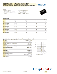 Datasheet REC2.2-2412SRW4 manufacturer Recom