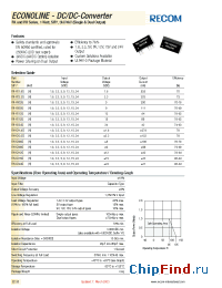 Datasheet RK-0512SH manufacturer Recom