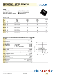Datasheet RN-1207SH manufacturer Recom
