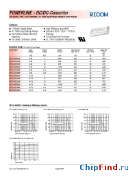 Datasheet RP10-4805S manufacturer Recom