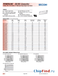 Datasheet RP10-4805SE-M2 manufacturer Recom