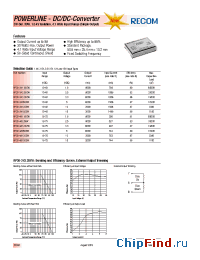 Datasheet RP30-2412SEW manufacturer Recom