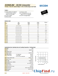 Datasheet RP-XX09D manufacturer Recom
