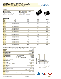 Datasheet RSD-0505 manufacturer Recom