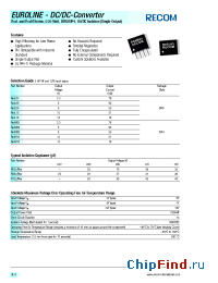 Datasheet RXXL03 manufacturer Recom