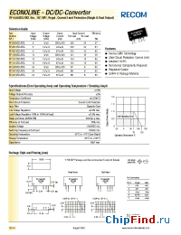Datasheet RY-0505SCL manufacturer Recom