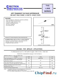 Datasheet 1.5KE130A-T manufacturer Rectron