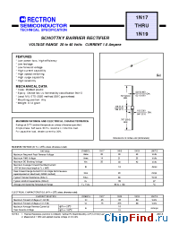 Datasheet 1N17 manufacturer Rectron