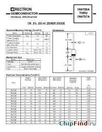 Datasheet 1N4728A manufacturer Rectron