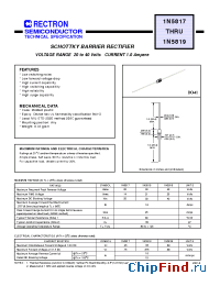 Datasheet 1N5817 manufacturer Rectron