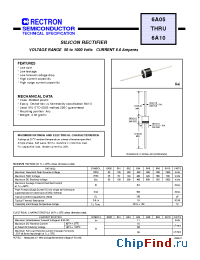 Datasheet 6A10-B manufacturer Rectron