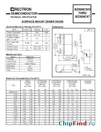 Datasheet BZX84C4V7-T1 manufacturer Rectron