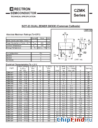 Datasheet CZMK30V manufacturer Rectron