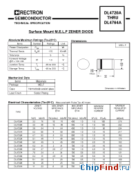 Datasheet DL4728A-B manufacturer Rectron