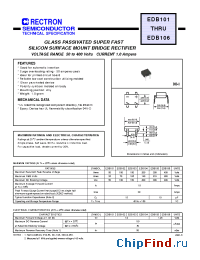 Datasheet EDB101 manufacturer Rectron