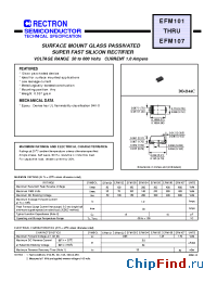 Datasheet EFM102-W manufacturer Rectron