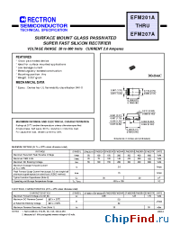 Datasheet EFM203A-W manufacturer Rectron