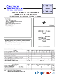 Datasheet EFMB101-W manufacturer Rectron