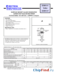 Datasheet ESM102-W manufacturer Rectron