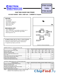 Datasheet FFM1000W-W manufacturer Rectron