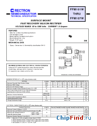 Datasheet FFM103W-W manufacturer Rectron