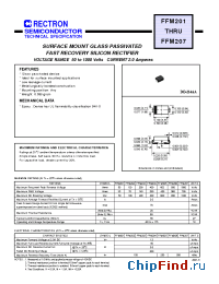 Datasheet FFM202 manufacturer Rectron
