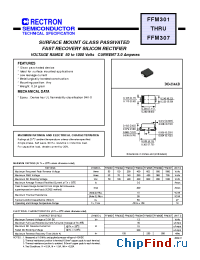 Datasheet FFM301-W manufacturer Rectron