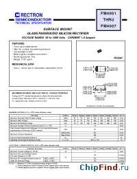 Datasheet FM4001 manufacturer Rectron