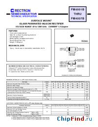 Datasheet FM4004B-W manufacturer Rectron