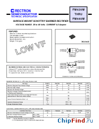 Datasheet FM430M-W manufacturer Rectron