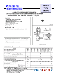 Datasheet FMD3S-W-S-NT manufacturer Rectron