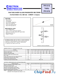 Datasheet FR151G manufacturer Rectron