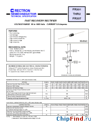 Datasheet FR301 manufacturer Rectron