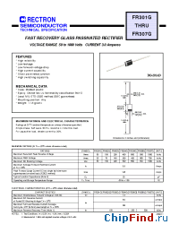 Datasheet FR302G-T manufacturer Rectron