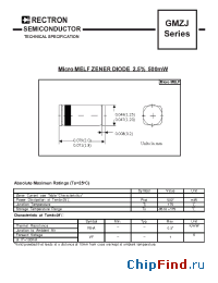 Datasheet GMZJ6.8B manufacturer Rectron