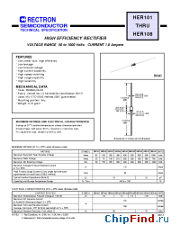 Datasheet HER101 manufacturer Rectron