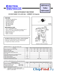 Datasheet HER1601C manufacturer Rectron