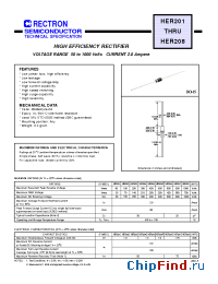Datasheet HER201 manufacturer Rectron