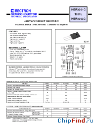 Datasheet HER3001C manufacturer Rectron
