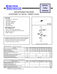 Datasheet HER301 manufacturer Rectron